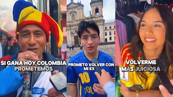 Las promesas de los hinchas de la Selección Colombia si el equipo gana ante Uzbekistán en el debut de la Copa del Mundo 2026. Desde volver con la ex pareja, hasta volverse más juiciosa - crédito Diego Suárez/Infobae