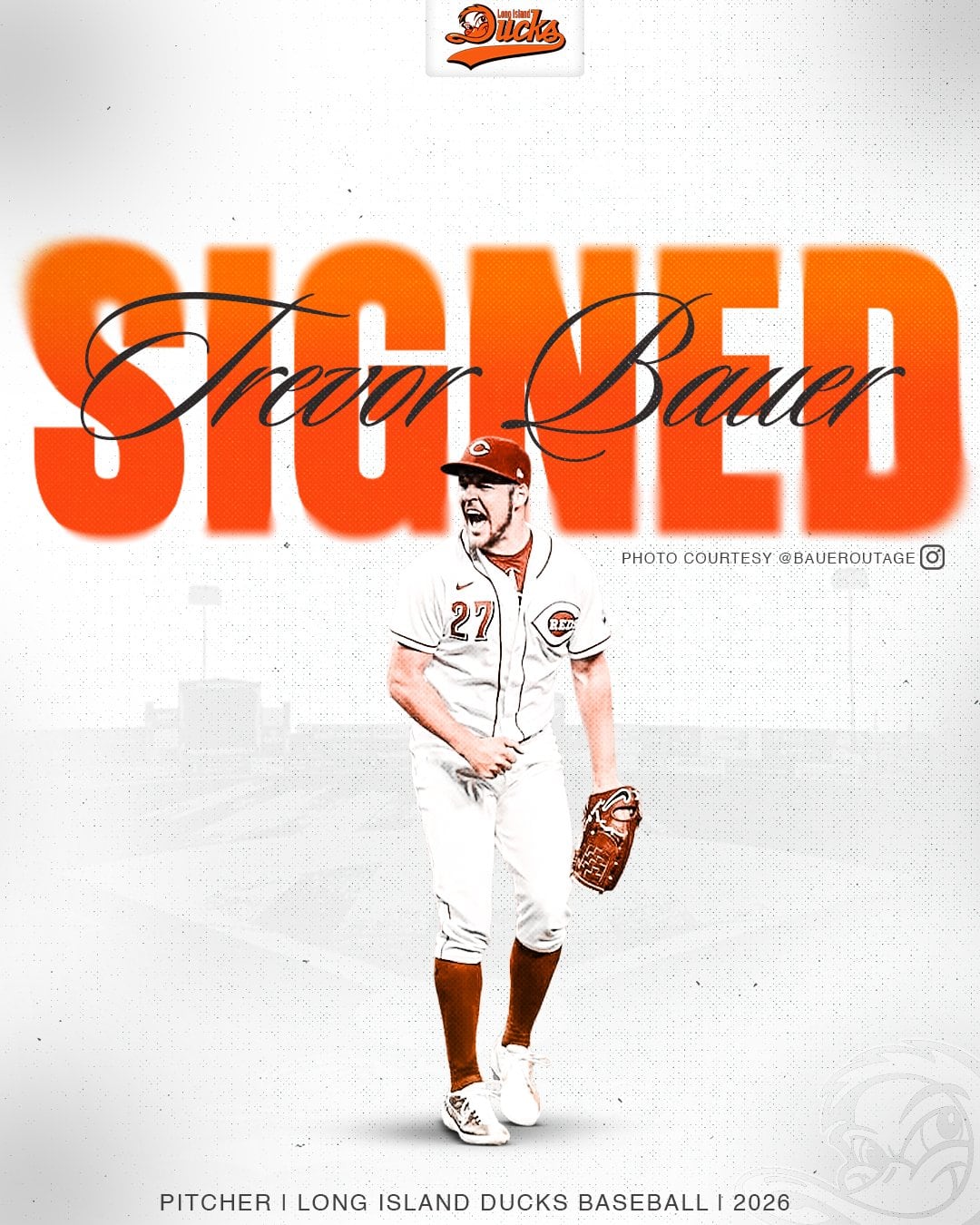 El lanzador estadounidense priorizó un contrato con los Long Island Ducks en la Atlantic League para impulsar su regreso a MLB. (X/ @LIDucks)