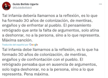 Guido Bellido se pronuncia.