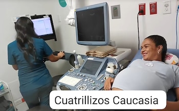 El procedimiento de parto duró alrededor de 20 minutos y concluyó sin complicaciones médicas - crédito @custrillizoscaucasia/TikTok
