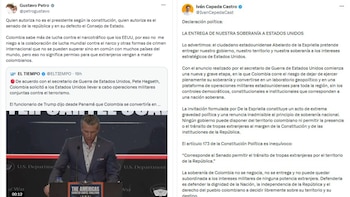 Gustavo Petro e Iván Cepeda centraron su argumento en la autorización del Senado - crédito @petrogustavo/x @IvanCepedaCast/X