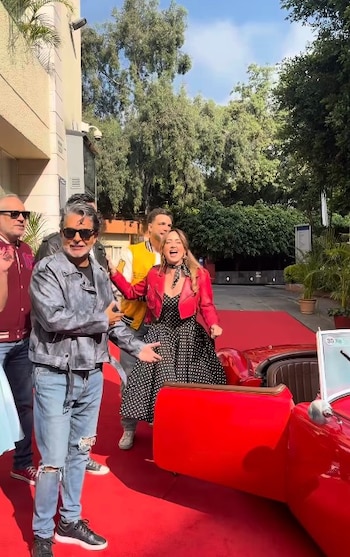 La famosa celebró con baile, regalos y la visita sorpresa de su actual pareja.