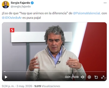 Sergio Fajardo advirtió divisiones internas en la candidatura compartida por Paloma Valencia y Juan Daniel Oviedo - crédito @sergio_fajardo/X
