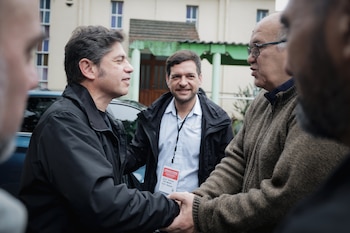 Axel Kicillof e intendentes Marcelo Colombo de la Iglesia Jornada Patria