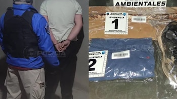 Efectivos policiales realizaron un allanamiento en el domicilio del sospechoso y secuestraron prendas y el hierro utilizado en la agresión