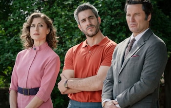 Marta, Andrés y Pablo en el capítulo 676 en 'Sueños de libertad'. (Atresmedia)