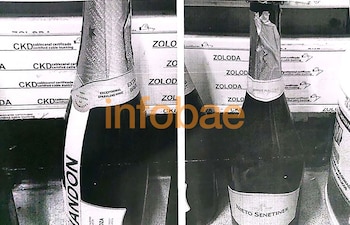 Algunas de las botellas que