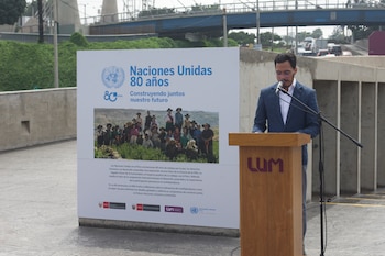 El LUM inaugura muestra fotográfica sobre los 80 años de la ONU y su historia con el Perú