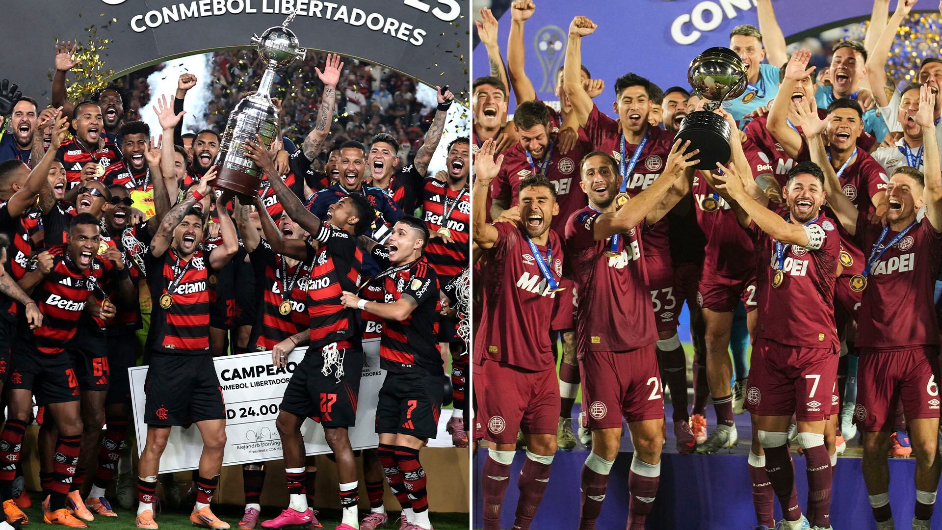 Flamengo y Lanús, los que más recaudaron en sus competencias