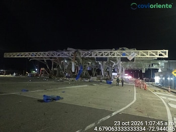 Explosión en peaje de Casanare dejó tres personas heridas - crédito covioriente