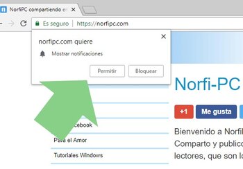 Notificaciones de Google Chrome. (foto: NorfiPC)