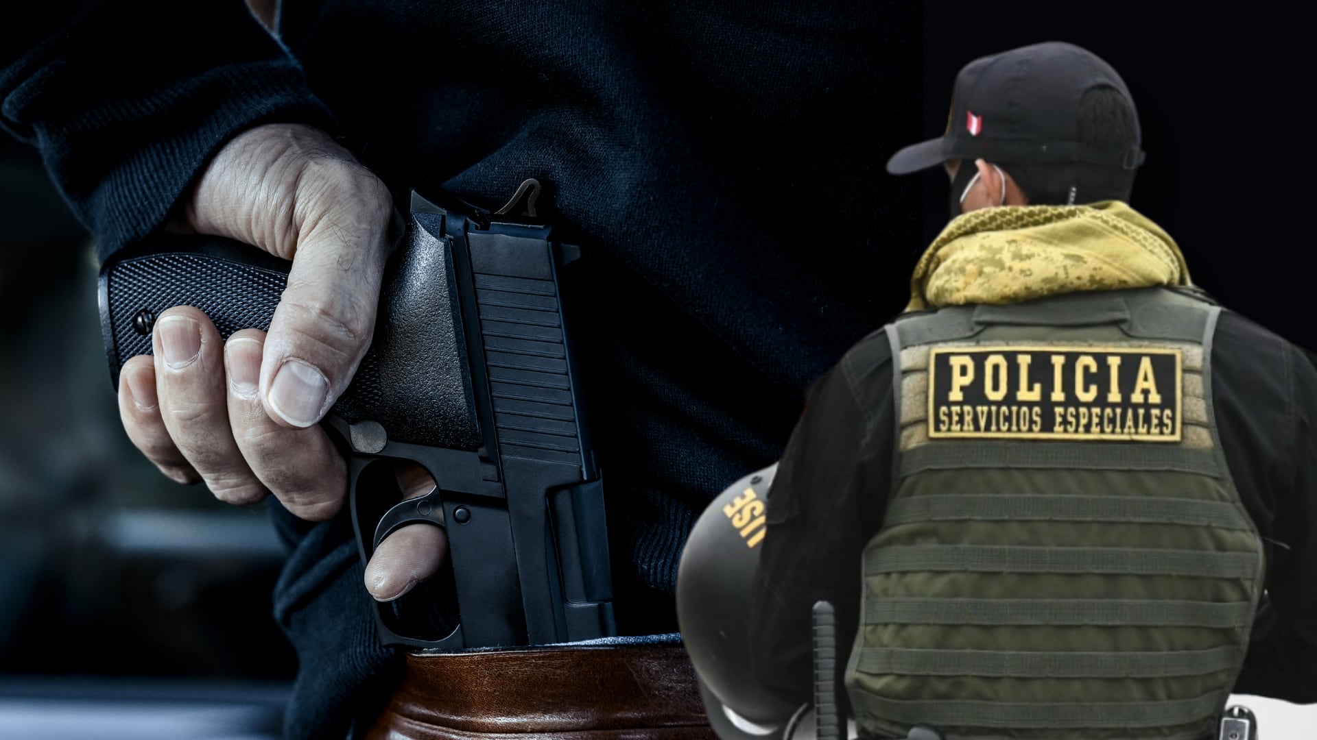 La delincuencia en Perú ha alcanzado un nivel crítico, con el crimen organizado imponiendo su dominio en varias regiones. (Composición: Infobae)