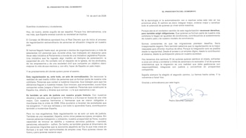 Carta del presidente del Gobierno a la ciudadanía en defensa de la regularización extraordinaria