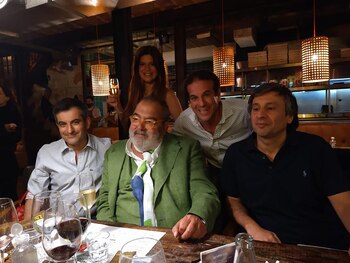 Jorge Lanata y Elba, junto