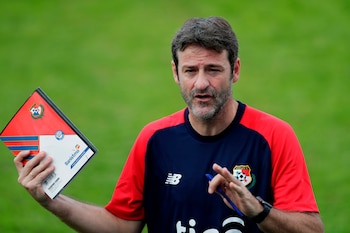 El DT de la selección panameña, Thomas Christiansen, anunciará hoy a los convocados al Mundial. EFE/Bienvenido Velasco/Archivo