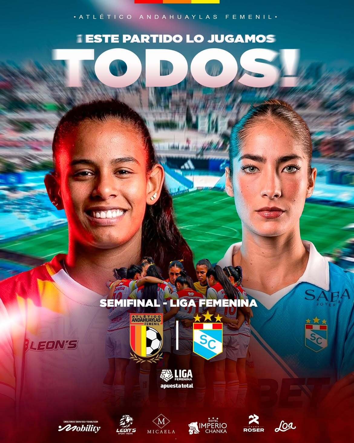 O Atlético Andahuaylas apela à sua equipa para dar a volta a uma série em que perdeu por 4-1. Crédito: Instagram Atlético Andahuaylas.