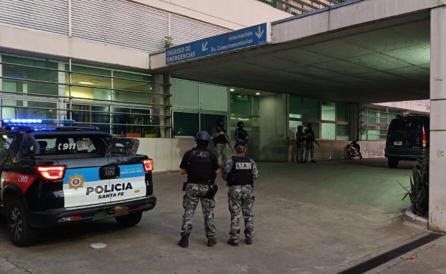 Operativo de seguridad especial en el hospital