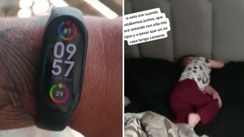 El hombre mostró que dejó