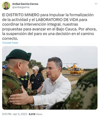 Trino del gobernador de Antioquia,