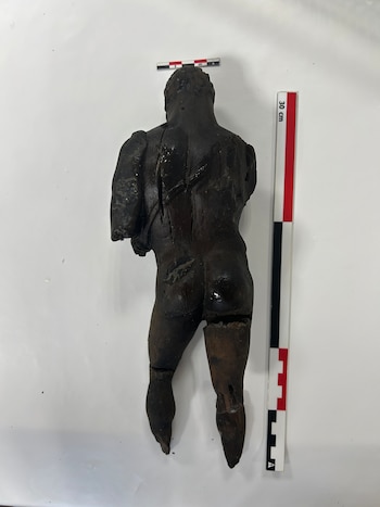 Una talla de madera de