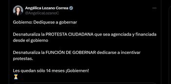 Publicación de Angélica Lozano, cuestionado