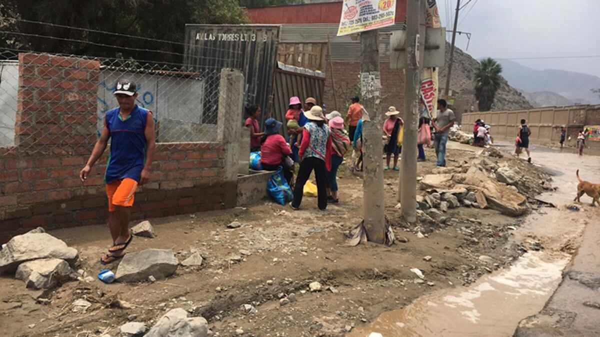 Carapongo, una de la zonas más humildes de Lima, en Lurigancho-Chosica, resultó uno de los puntos más afectados por el Niño Costero de 2017, que trajo activación de quebradas y caída de huaicos. (RPP Noticias)