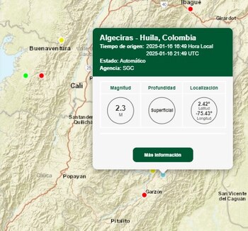 El temblor se sintió Huila