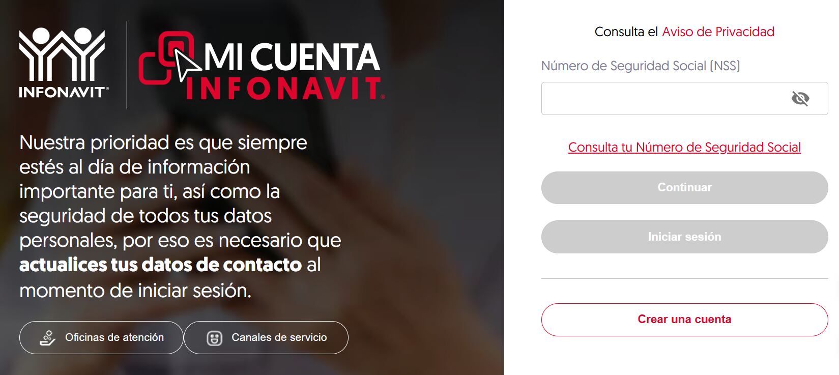 Mi Cuenta Infonavit puede darse de alta a través del sitio web oficial.