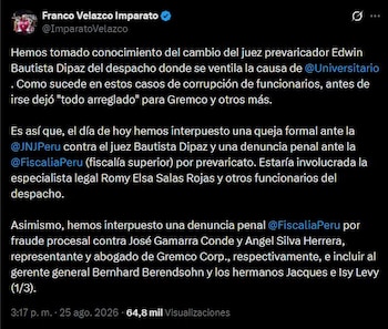 Franco Velazco – Universitario de Deportes – Gremco – Liga 1 – Perú – deportes – 25 agosto