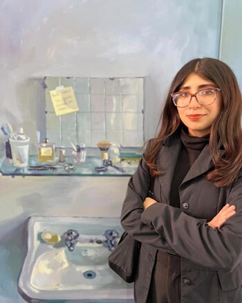 Sheherezade Bedoya, creadora del mural