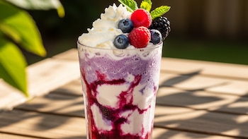 Berry frappuccino casero: la bebida fría y cremosa que refresca cualquier tarde