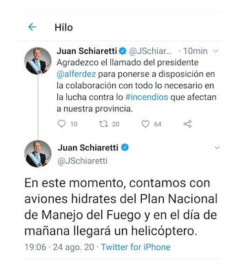 El mensaje del gobernador de