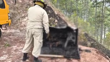 El hallazgo ocurrió en el sector del cerro El Cimarrón, en la capital hondureña. (FOTO: La Tribuna)