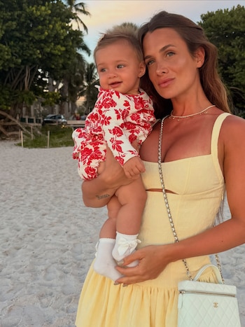 Cami Homs y su hija Aitana en Estados Unidos