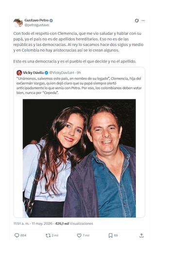 Gustavo Petro arremetió contra Clemencia Vargas