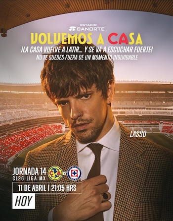 El cantante será parte del medio tiempo en el regreso azulcrema a casa.