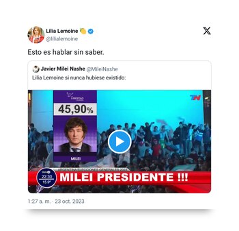 Lilia Lemoine se defendió de
