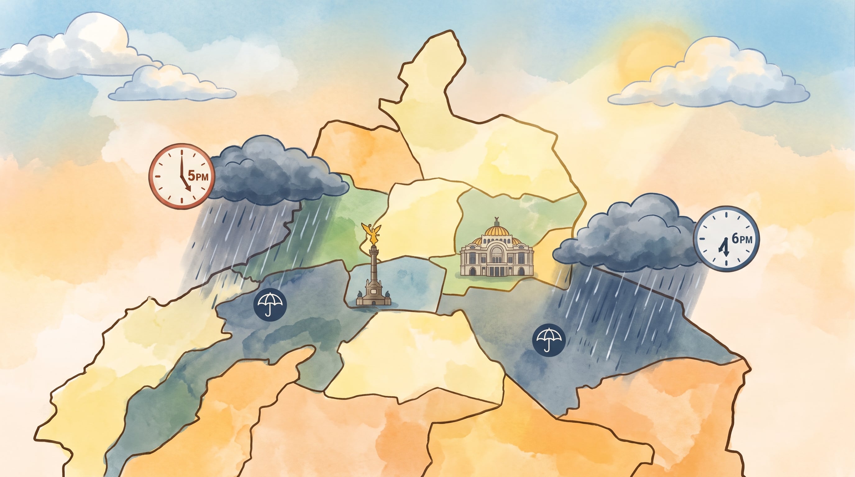 Clima CDMX hoy jueves 30 de julio por la tarde: ¿A qué hora lloverá y en qué alcaldías?