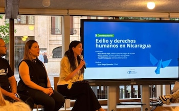 Defensores de derechos humanos y la relatora para Nicaragua de la CIDH, Rosa María Payá, urgieron en Madrid a que Europa aumente la presión sobre el régimen de Daniel Ortega y Rosario Murillo./ (Despacho 505)