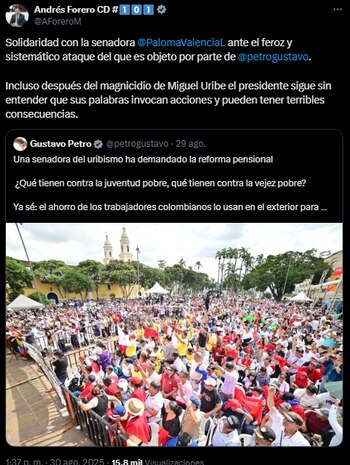 Pronunciamiento de Andrés Forero -