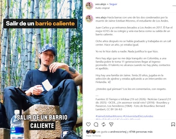 González compartió el video el martes 20 de octubre de 2026 - crédito @veo.alejo/IG