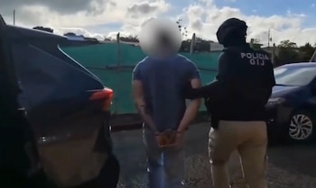 El hombre de apellido Villalobos, de 27 años, fue detenido durante un allanamiento realizado a las 6:00 a. m. en Desamparados de Alajuela. Crédito: OIJ