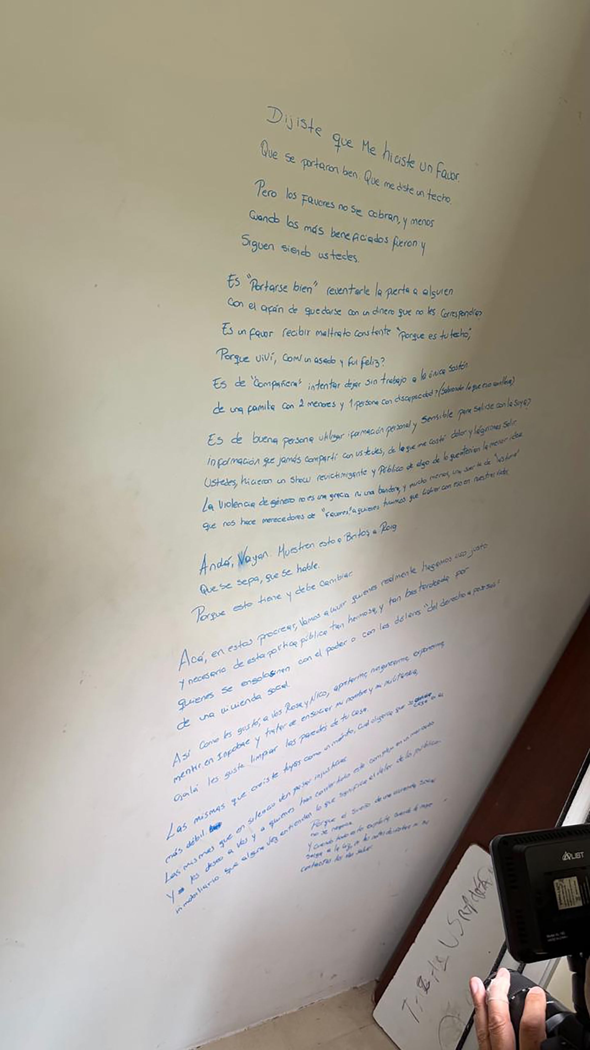 Este es el extenso descargo que la