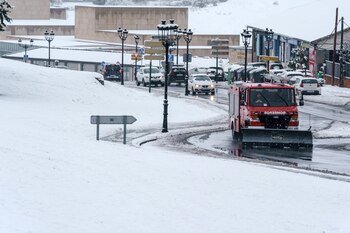 La copiosa nevada caída durante