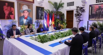 El INTUR y una delegación de Vietnam sostuvieron en Nicaragua un encuentro para fortalecer la cooperación bilateral hasta 2030./ (César Pérez-La Nueva Radio Ya)