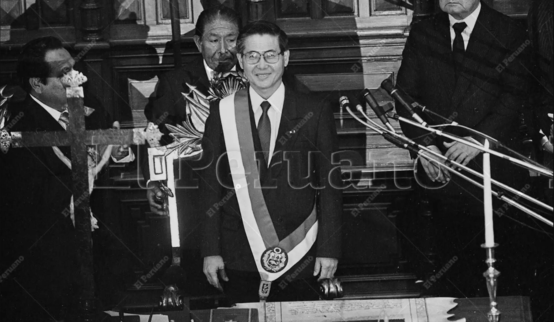 Tras una intensa campaña electoral, Alberto Fujimori obtuvo más del 62 % de los votos y se convirtió en presidente en el primer balotaje de la historia peruana. (El Peruano)