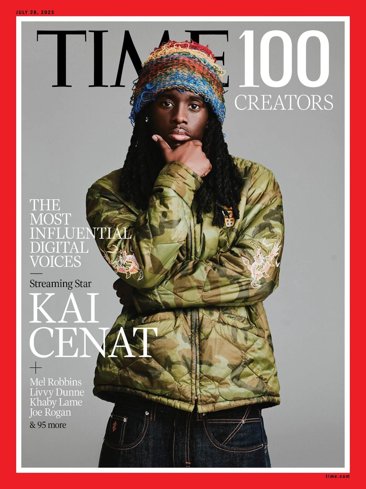 Kai Cenat, destacado por revolucionar el streaming en Twitch, figura entre los cien más influyentes de 2025 (TIME100 Creators 2025)