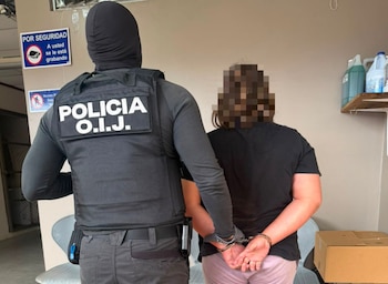 Los allanamientos se ejecutaron en localidades como Pérez Zeledón, Desamparados, Turrialba, Guápiles, La Unión, Upala, Mora y distintas comunidades de Cartago. Crédito: OIJ