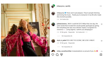 La cantante celebró ser parte