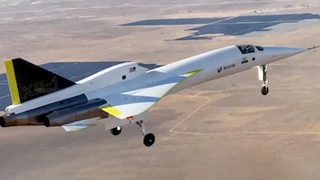 Durante la prueba, la aeronave